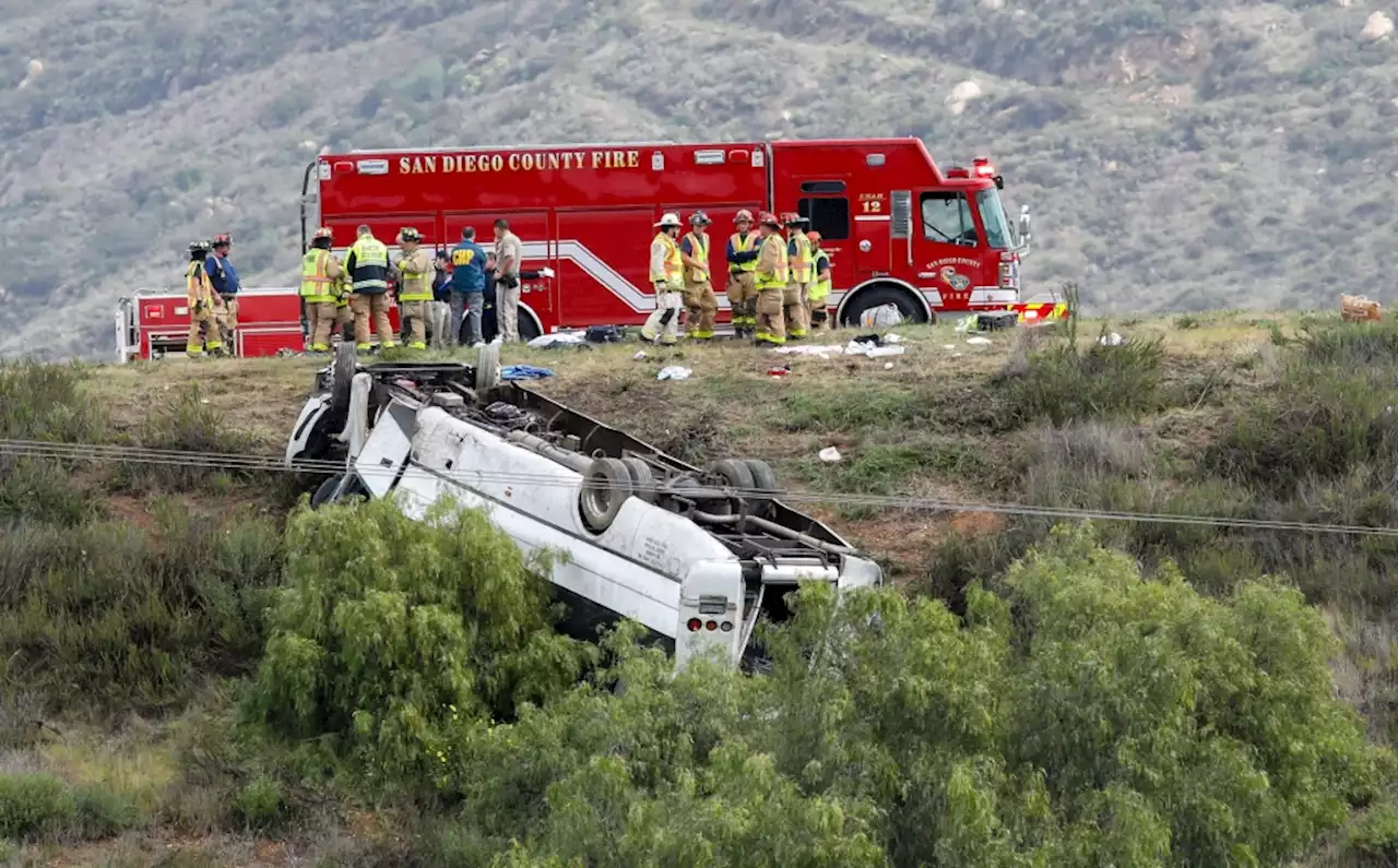 Investigators find speed and worn tires contributed to fatal crash of bus on trip from LA to San Diego County in 2020