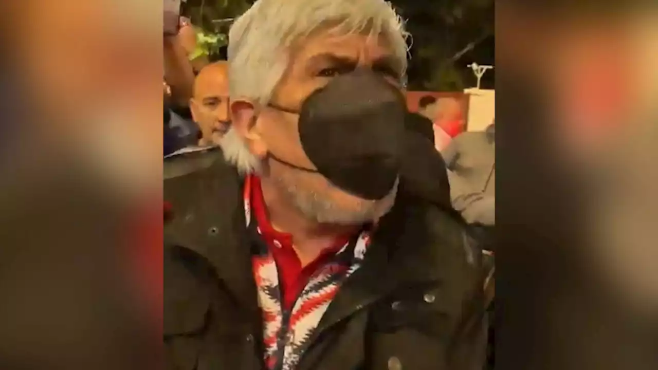 VIDEO: Hugo Moyano insultó a un hincha de Independiente