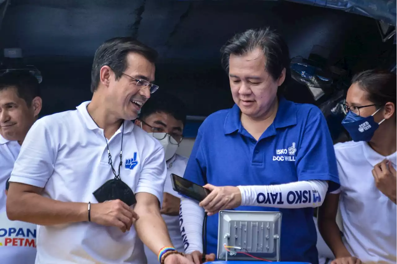 Willie Ong disagrees with Isko, says Robredo shouldn't withdraw from presidential race