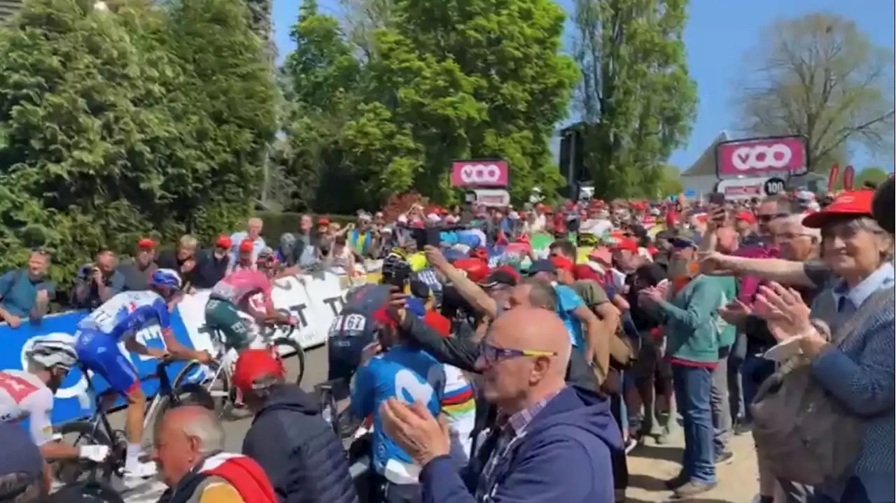 Les supporters de la flèche wallonne de retour : le Mur de Huy a vibré