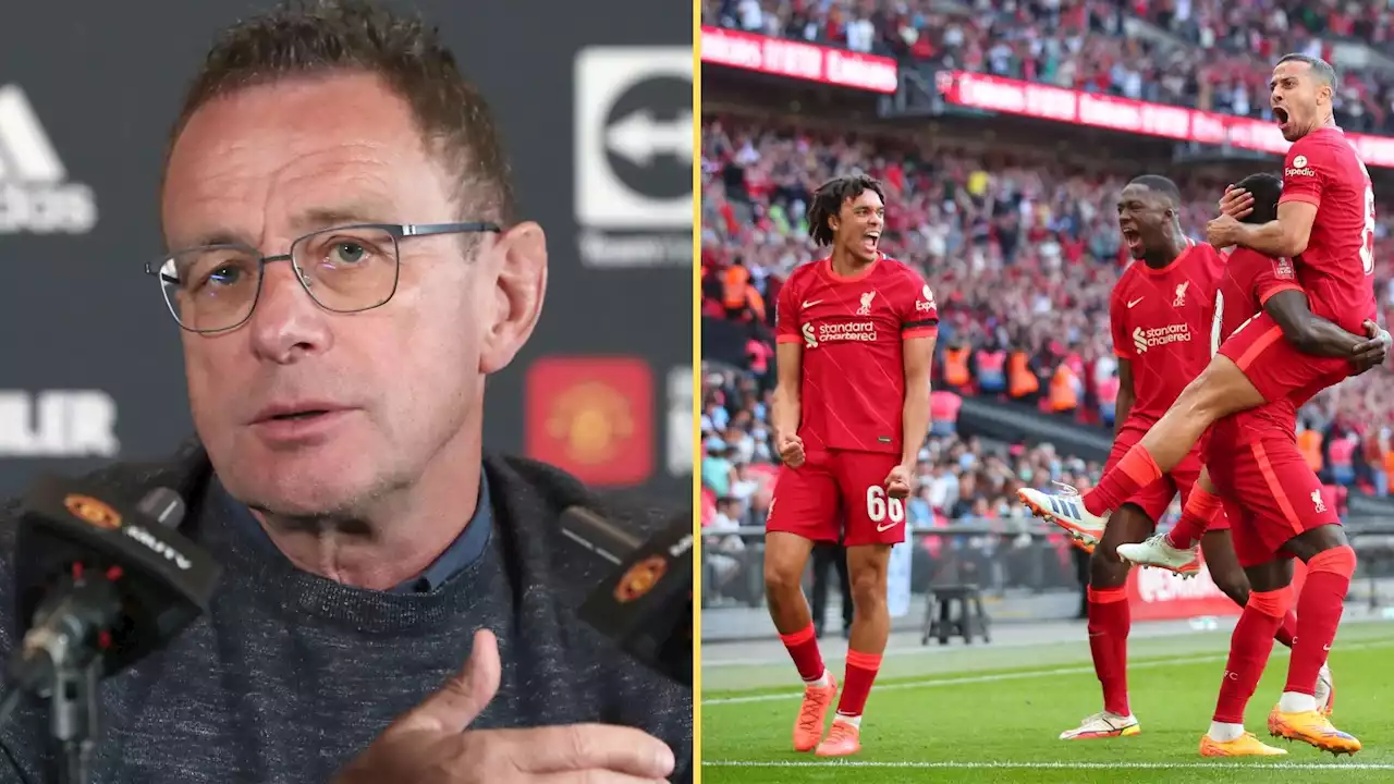 Ralf Rangnick has pointed to bitter rivals Liverpool as the blueprint to success