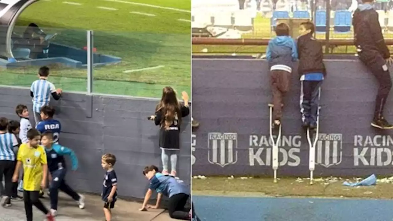 La historia detrás de la foto viral en Racing: “Ese lugar de la cancha está angelado”