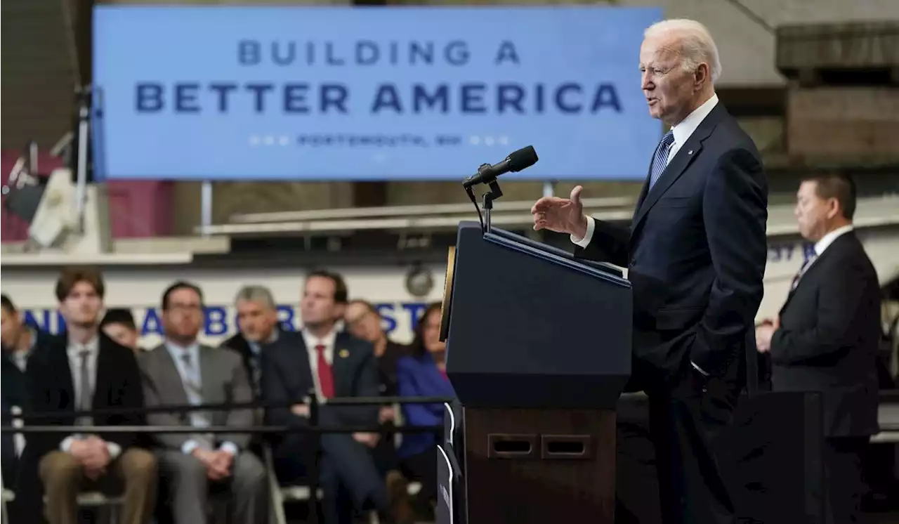 Biden travels to N.H., touting infrastructure spending’s impact on supply-chain issues