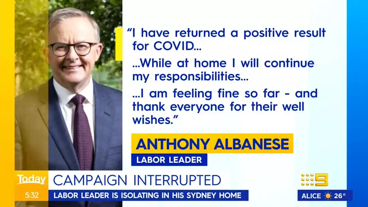 Labor leader Anthony Albanese tests positive for COVID-19