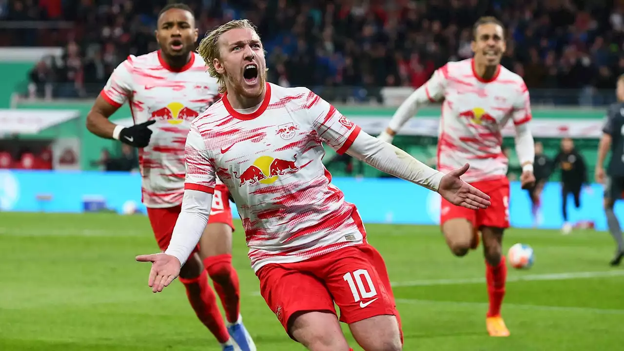 Fußball, DFB-Pokal: Last-Minute-Treffer in Leipzig - RB nach Sieg gegen Union im Pokalfinale