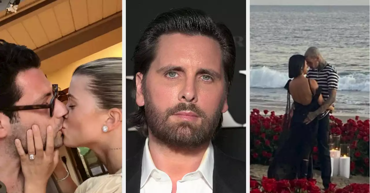 Scott Disick Roasted Himself As He Shared His Reaction To Sofia Richie Getting Engaged After Kourtney