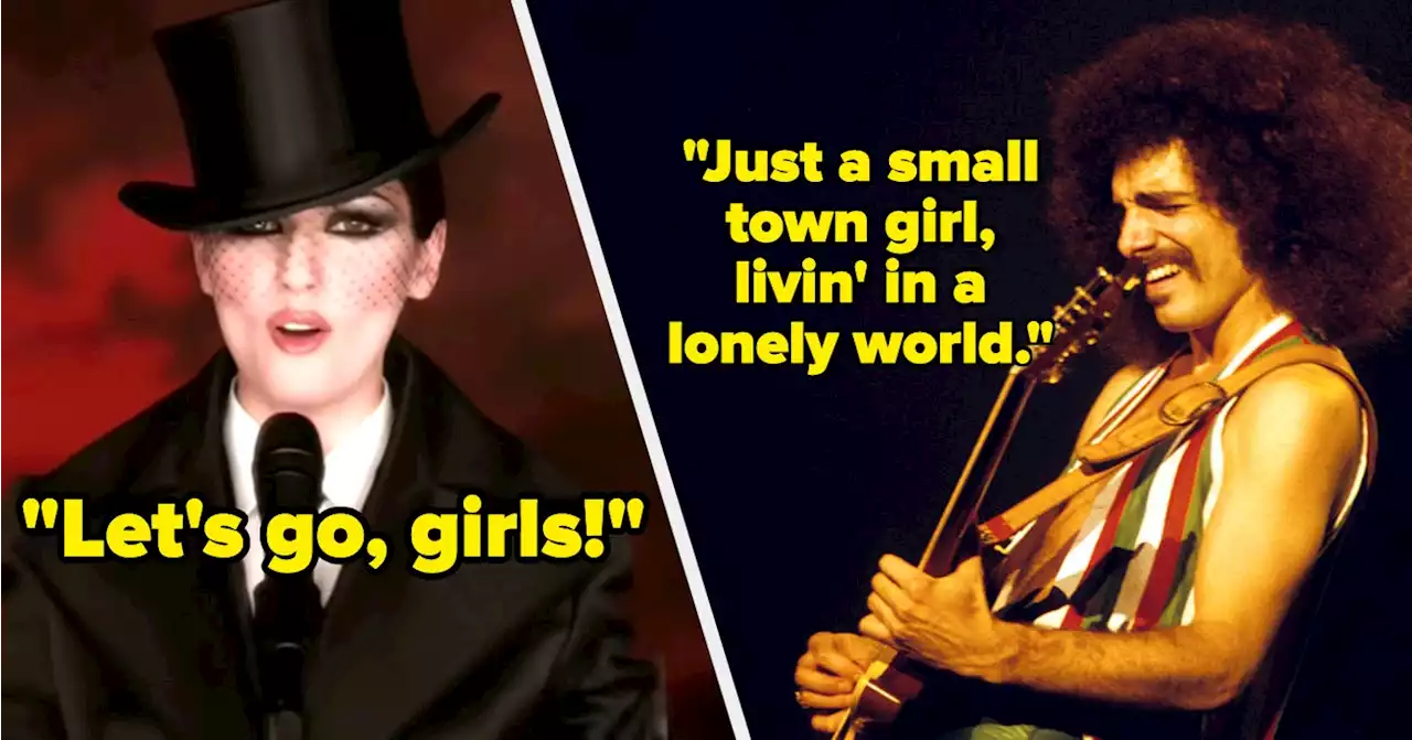 You'll Only Identify These Lyrics If You Were Raised On Iconic Music