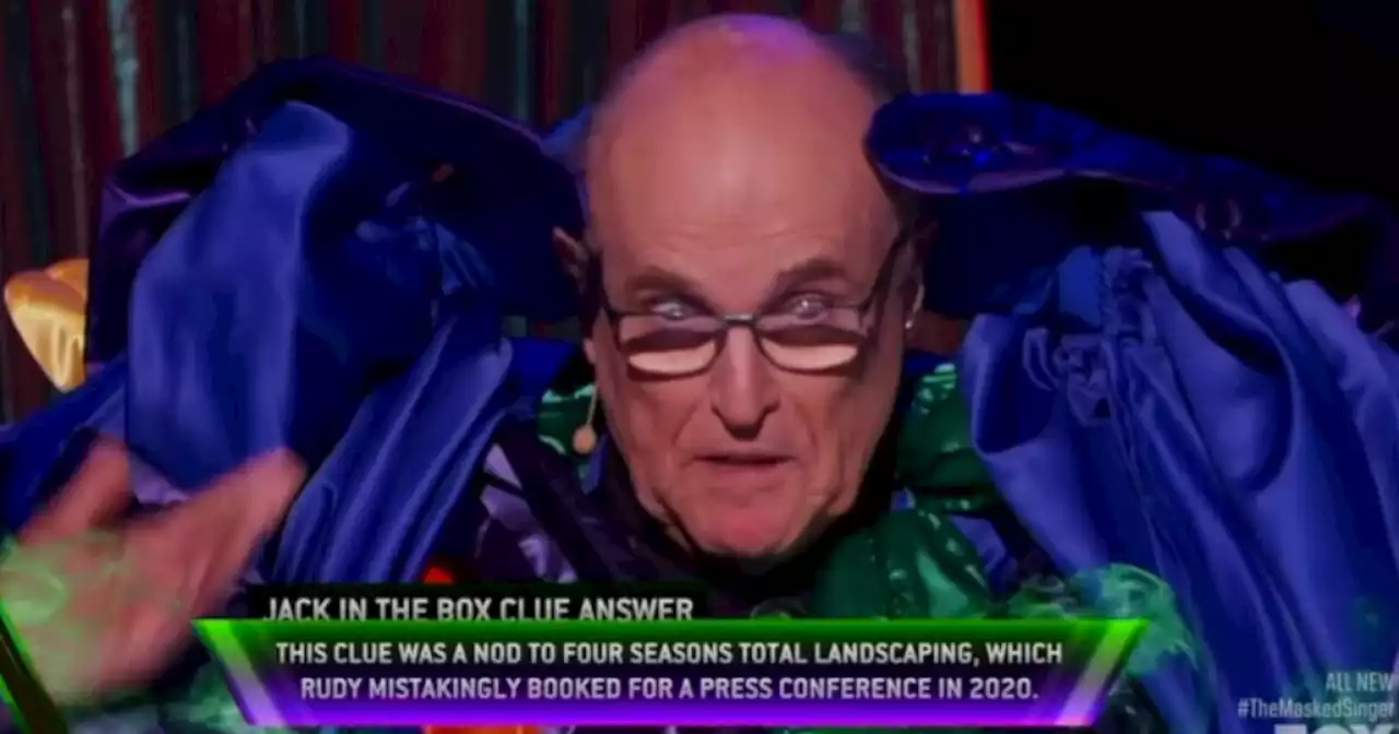 Rudy Giuliani sings on episode of The Masked Singer