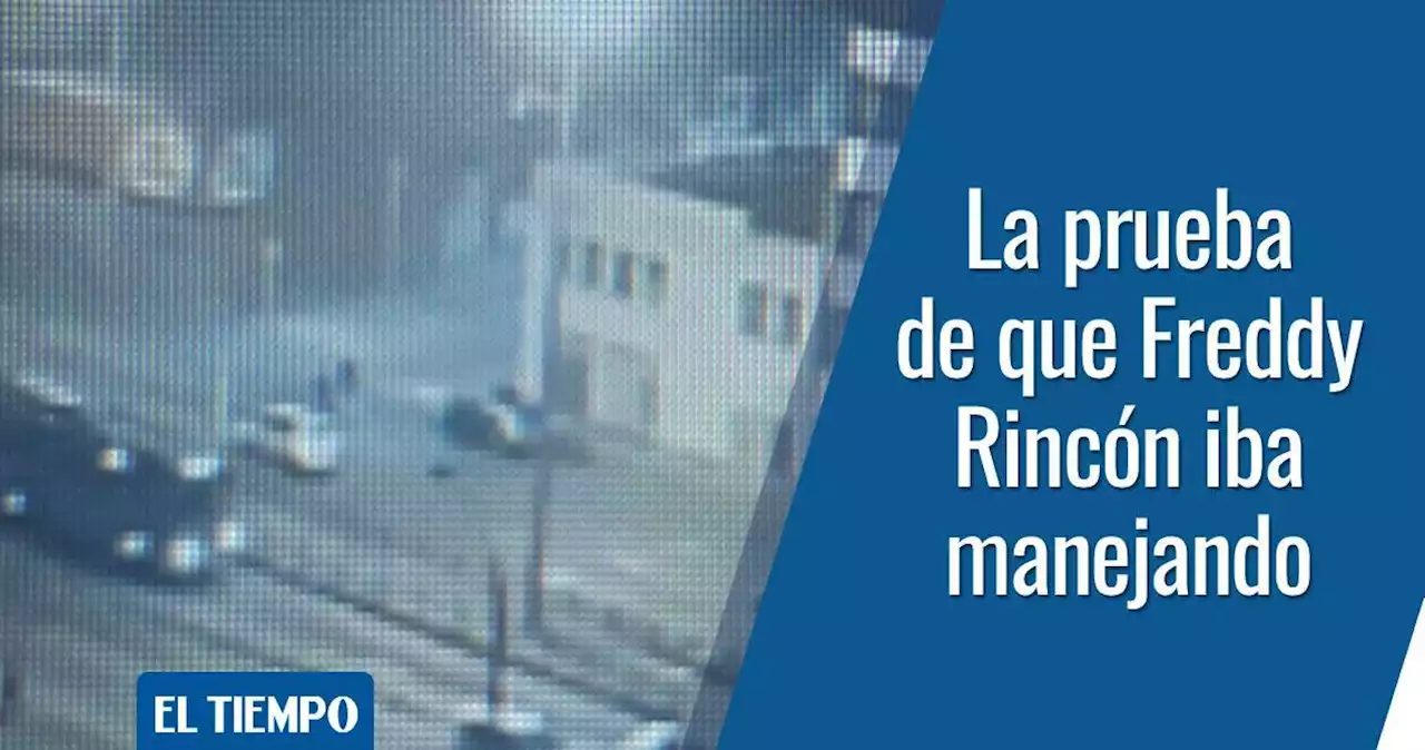 Freddy Rincón: el video que prueba que conducía el vehículo que chocó