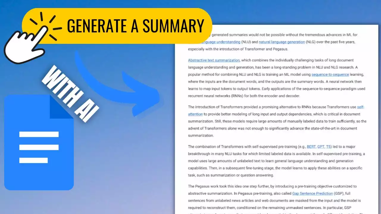 Google's New AI Creates Summaries of your Documents in Google Docs | HackerNoon