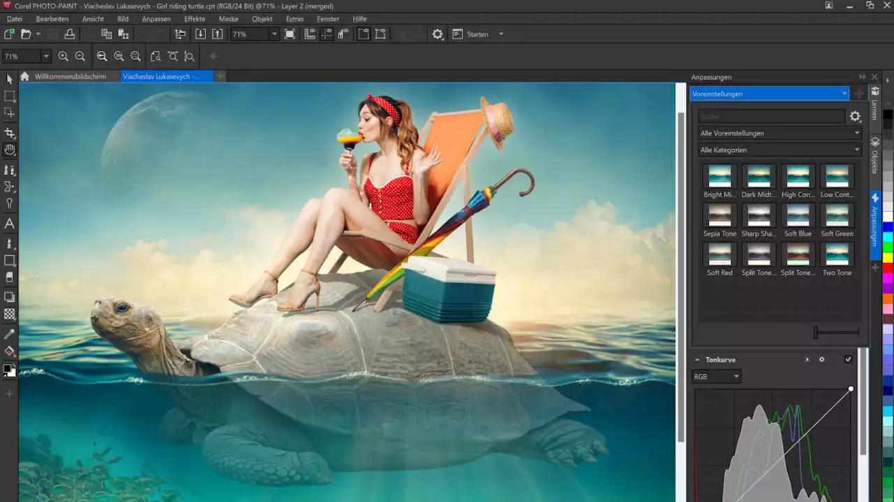 Im Test: CorelDraw Graphics Suite 2022 mit Lerninhalten und mehr Cloudfunktion