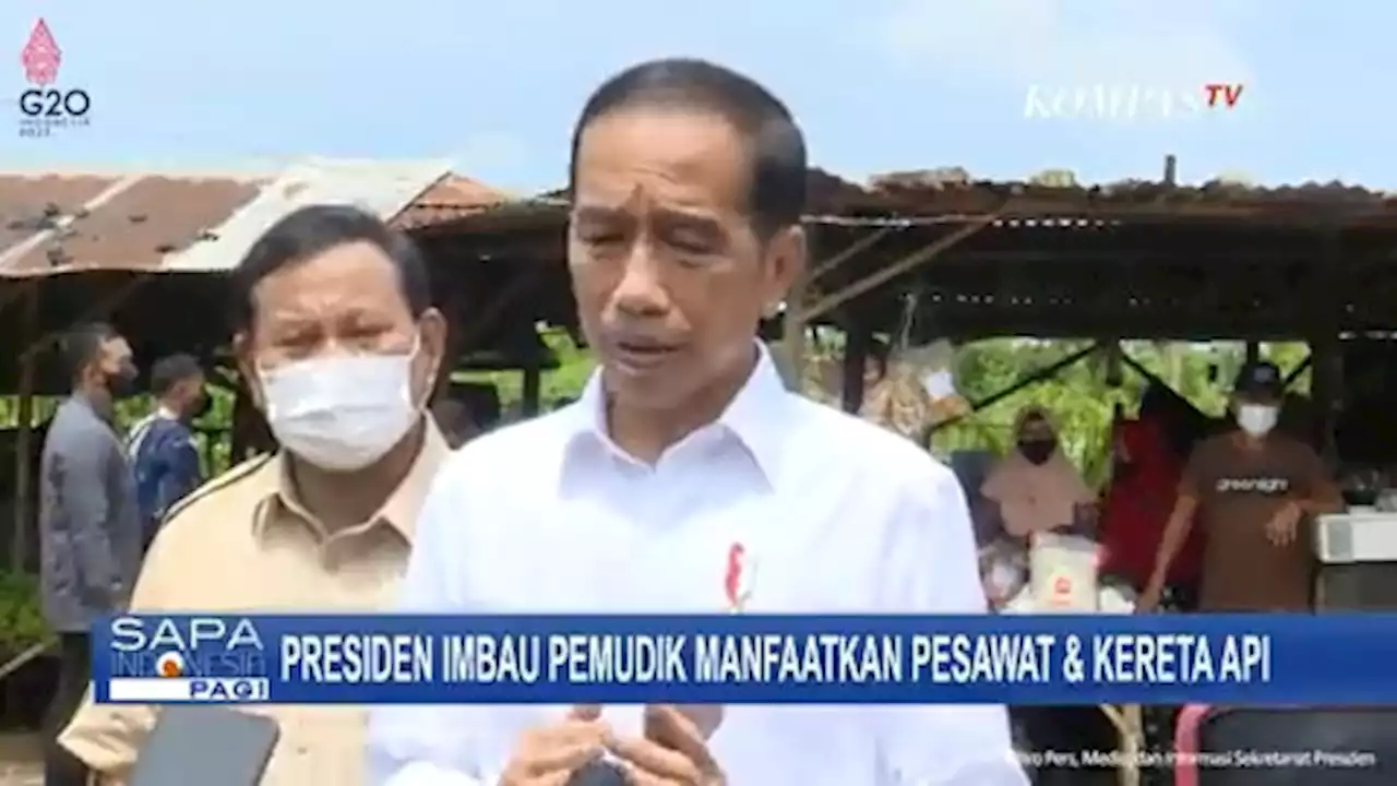 Jokowi Imbau Pemudik Manfaatkan Pesawat dan Kereta Api, Cegah Padatnya Puncak Arus Mudik