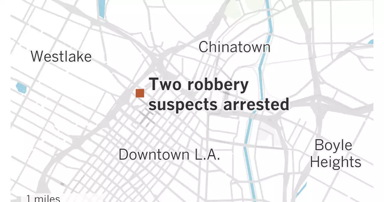 Police arrest two follow-home robbery suspects downtown