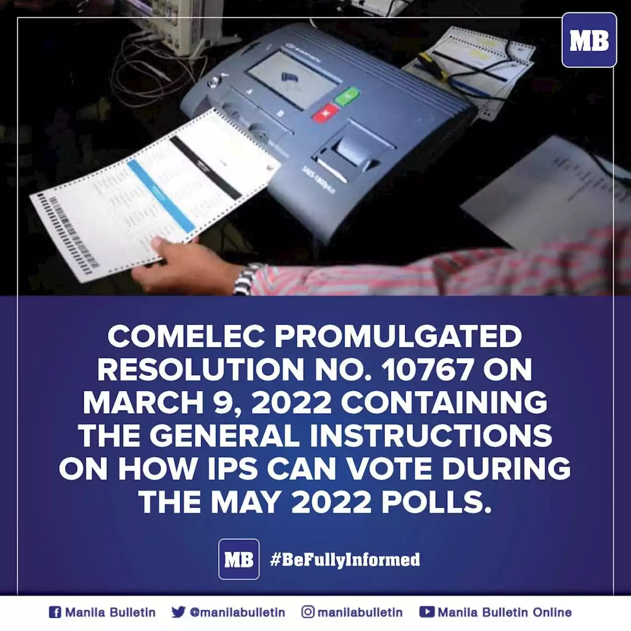 EXPLAINER: How IPs can vote in the May 2022 elections