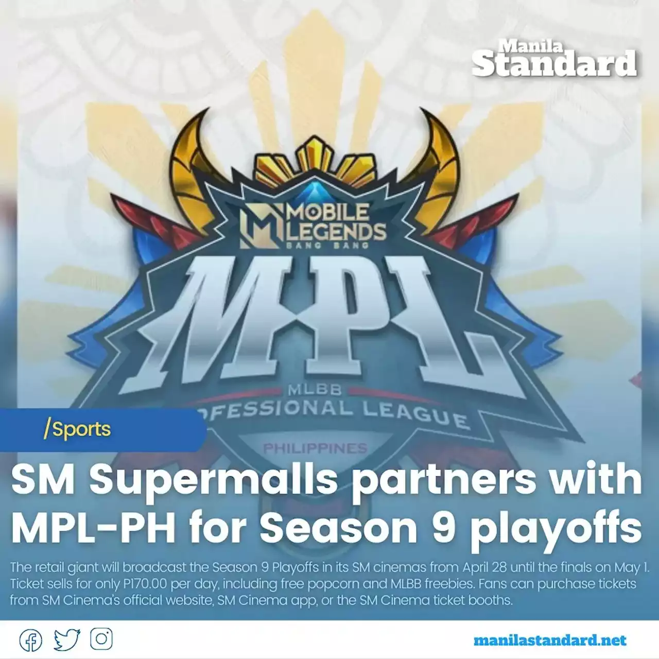 SM Supermalls partners with MPL-PH for Season 9 playoffs