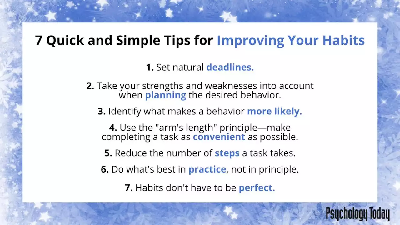 8 Quick and Simple Tips for Improving Your Habits