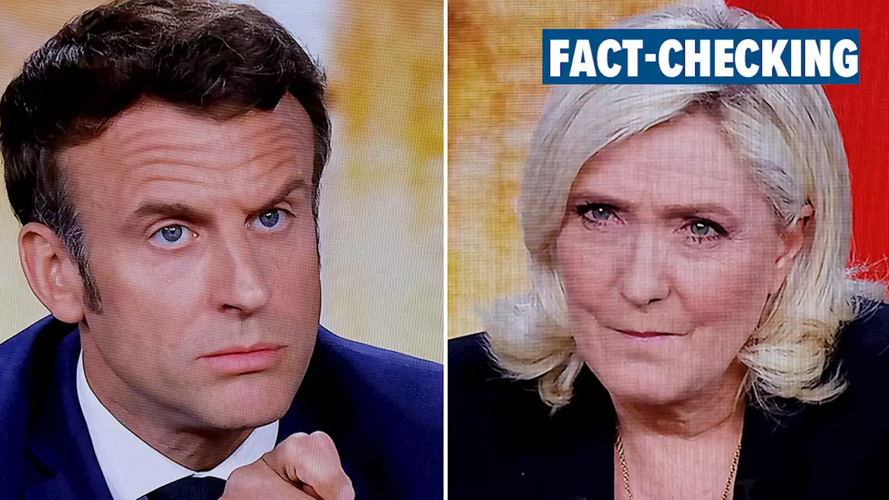 Dette, chômage, et TVA: ces chiffres et affirmations contestés du débat Macron-Le Pen