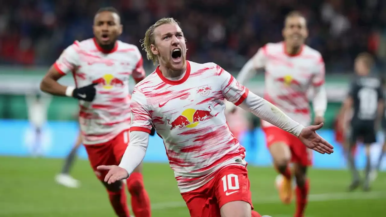 DFB-Pokal: Emil Forsberg köpft Leipzig ins Finale