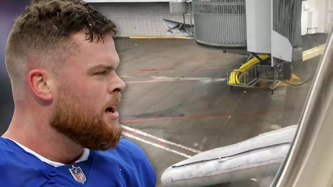 NFL's Spencer Brown Says Woman Launched Emergency Slide On His Flight, Escaped