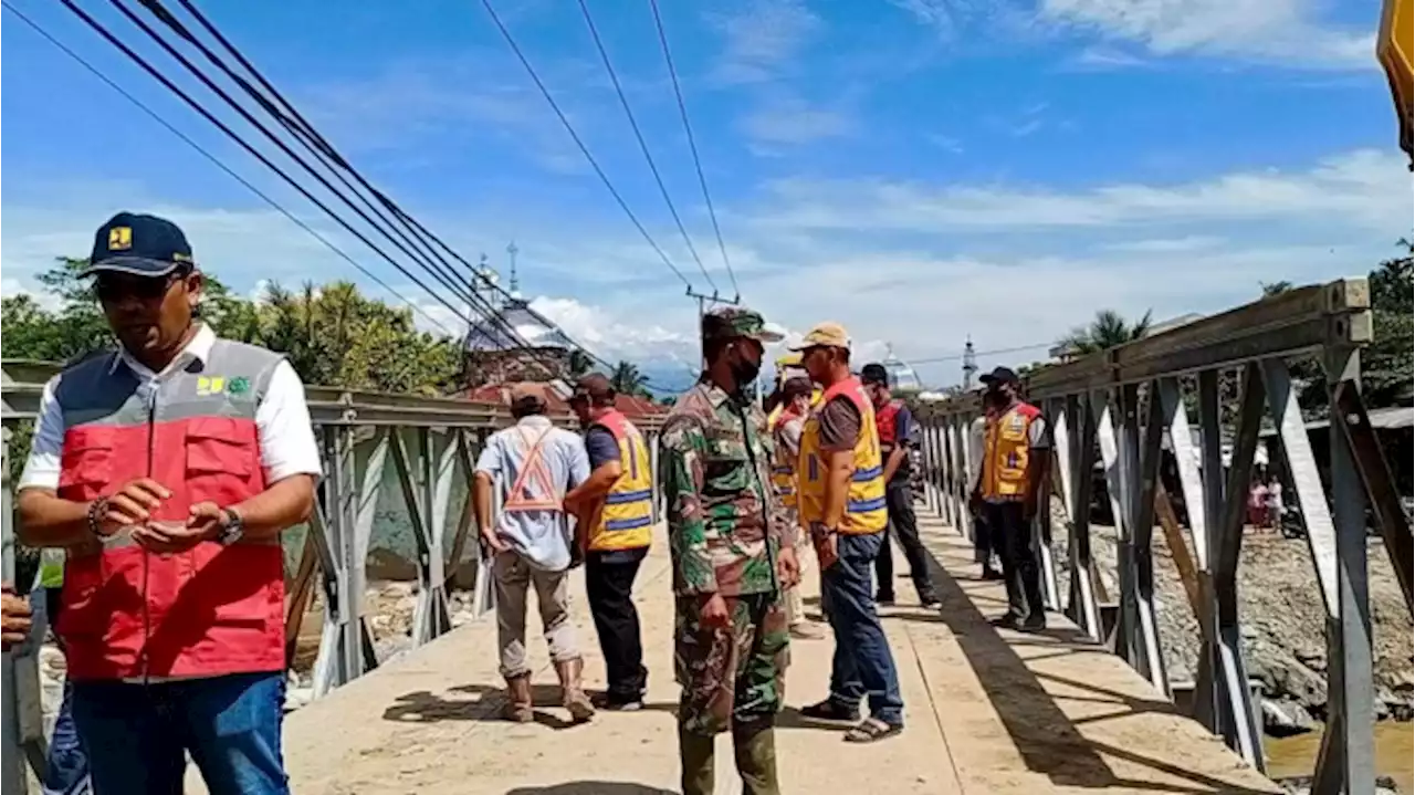 Jembatan Sementara Rampung, Jalan Nasional Kutacane - Medan Bisa Dilalui