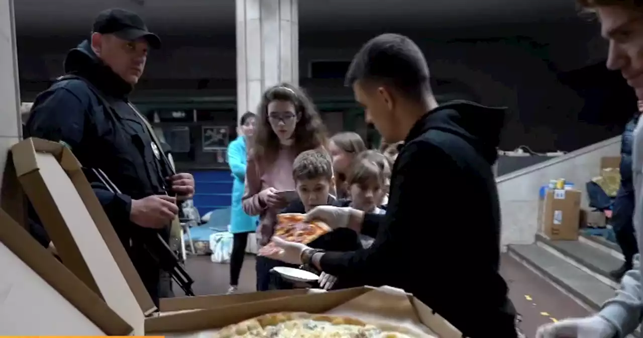 Amid the violence of war, a Ukrainian pizza man delivers 'a little slice of happiness'