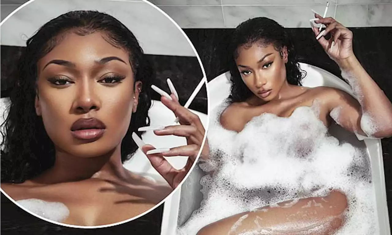 Megan Thee Stallion plunges in the bath to mark the release of Plan B