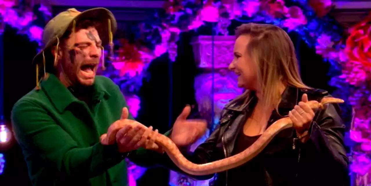 I'm a Celebrity star pranked with real snake on Celebrity Juice