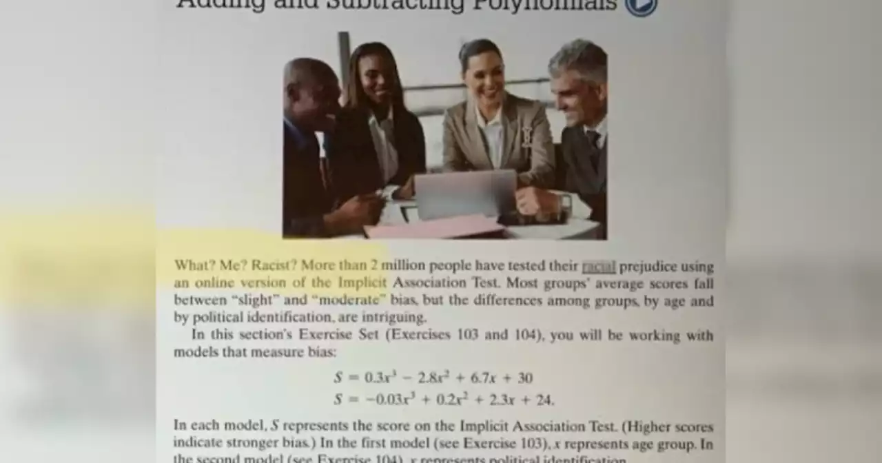 Florida releases examples of rejected math books that contain 'prohibited topics'