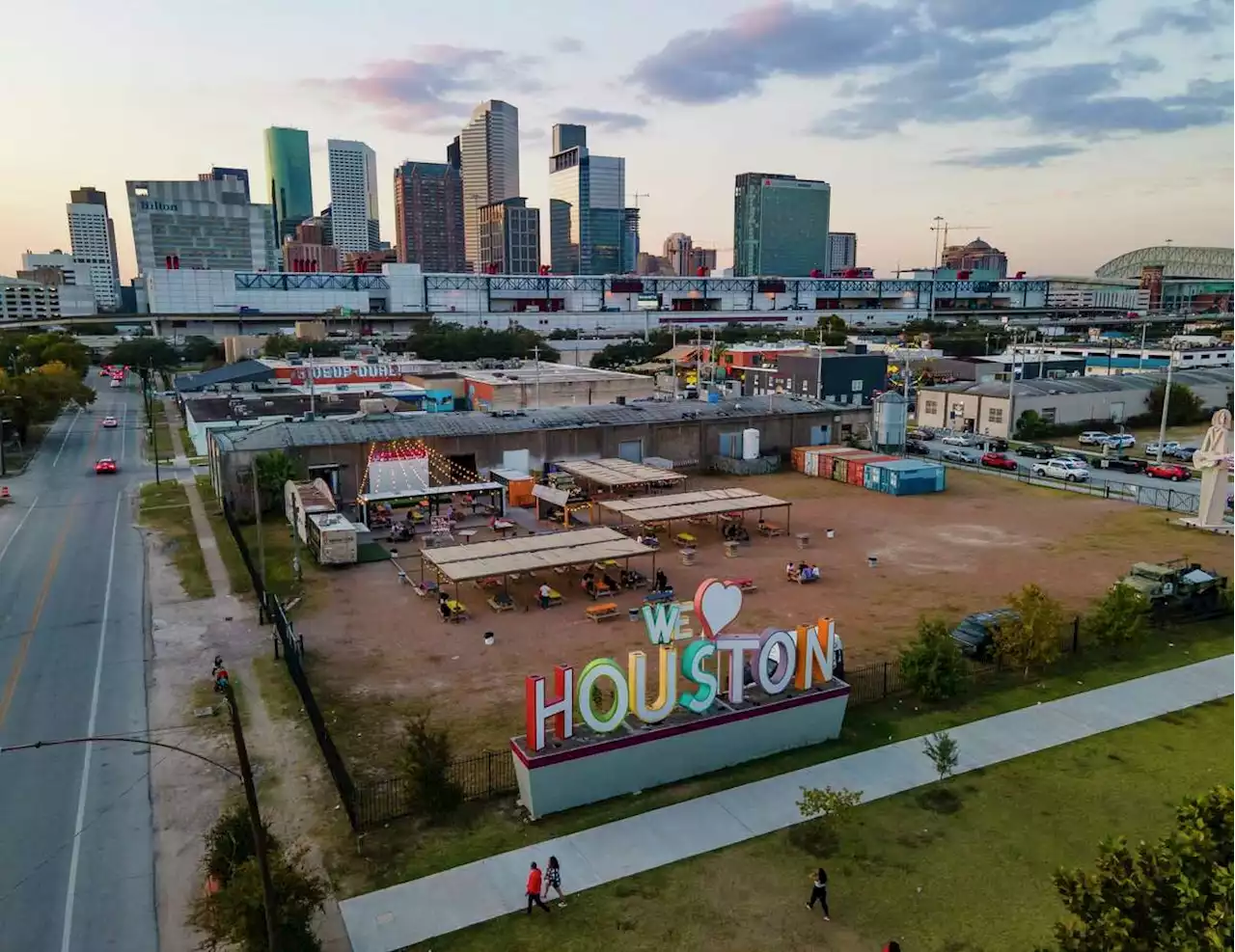 Incredible drone photos show a bird's eye view of Houston