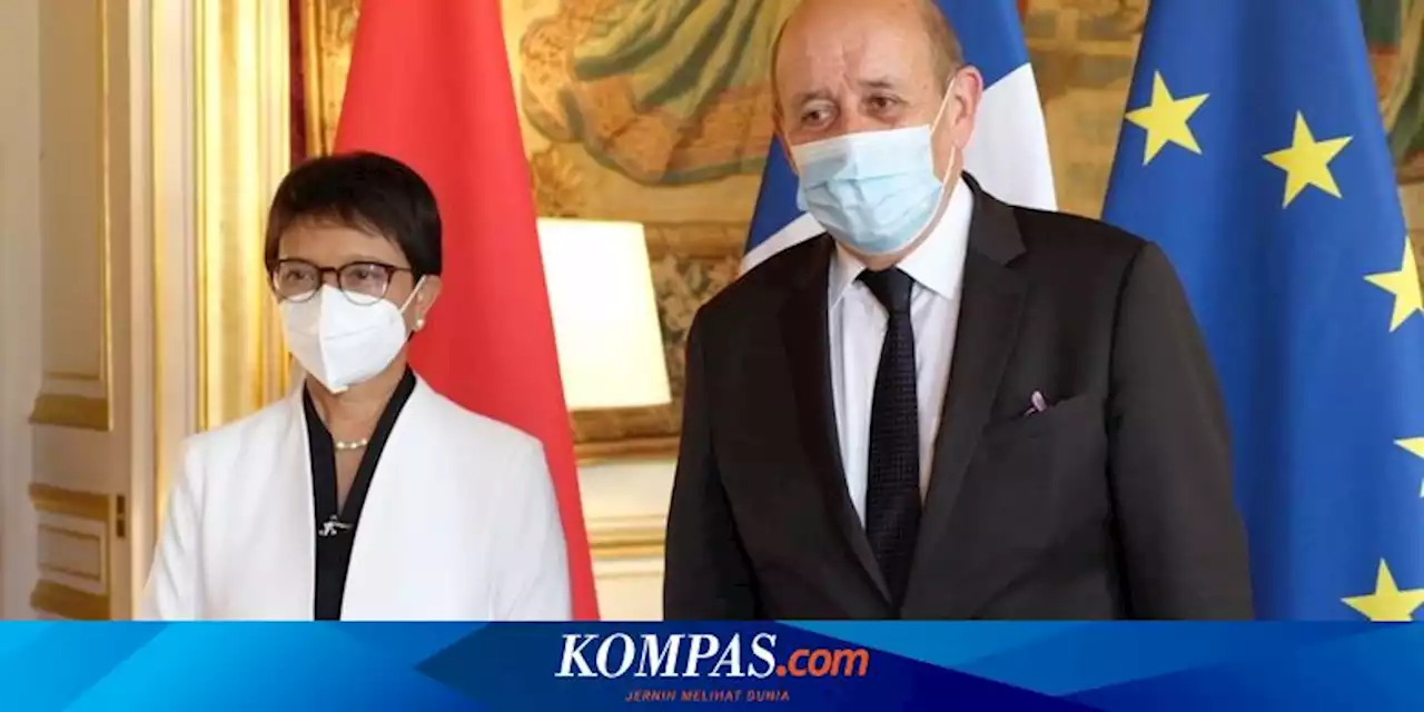 Bertemu Menlu Perancis, Retno Marsudi Bahas Kerja Sama Energi hingga G20