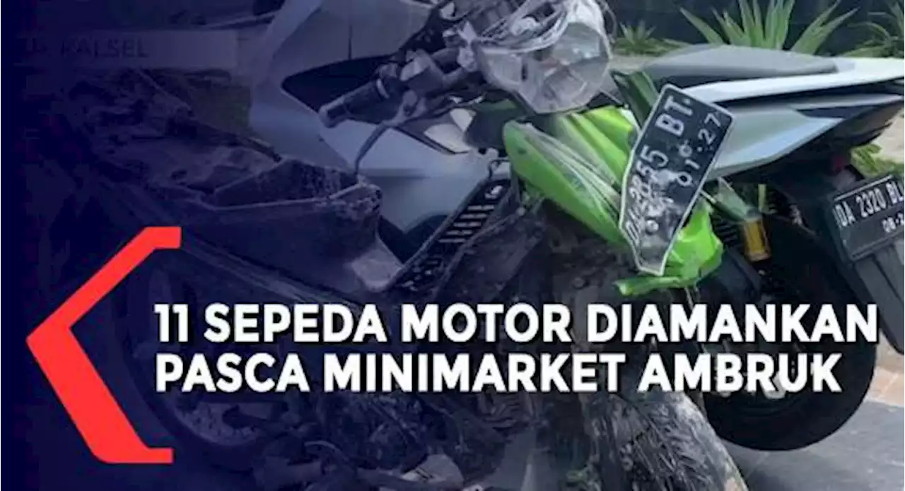 Pasca Minimarket Ambruk, 11 Unit Sepeda Motor Diduga Milik Korban Masih Diamankan di Polsek Gambut