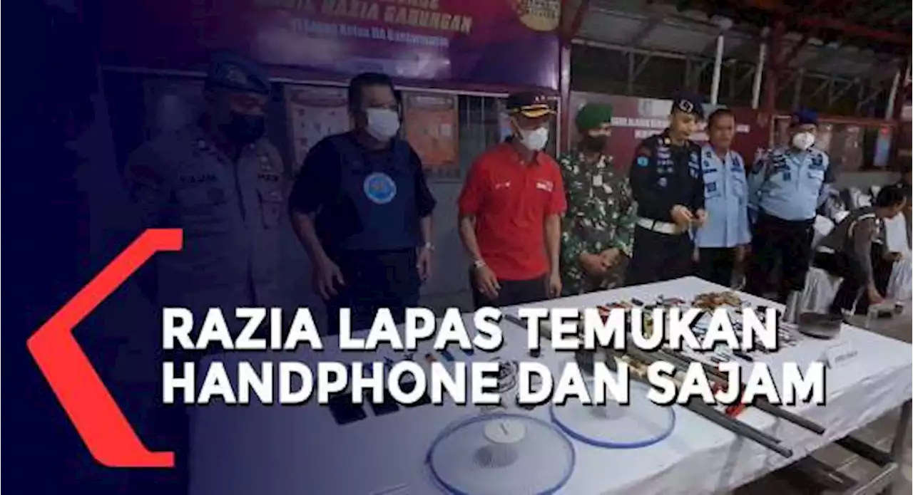 Razia Benda Terlarang di Lapas Banjarmasin, Petugas Temukan Handphone dan Sajam Rakitan