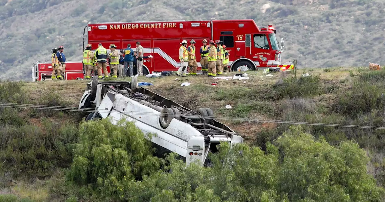 Worn tires, driver mistakes led to deadly California bus rollover, NTSB says