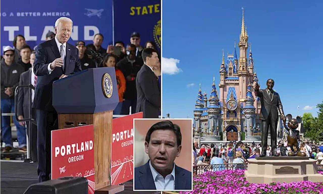 Biden criticizes 'ugly' Republicans for targeting Disney