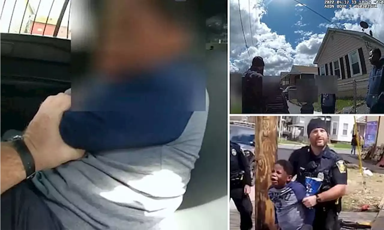 New bodycam footage shows boy, 8, crying hysterically in police car