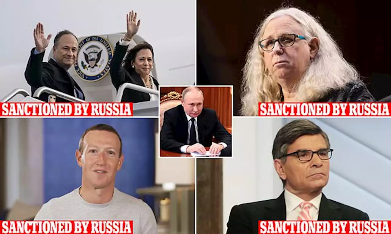 Russia sanctions Kamala Harris, Mark Zuckerberg and 27 other Americans