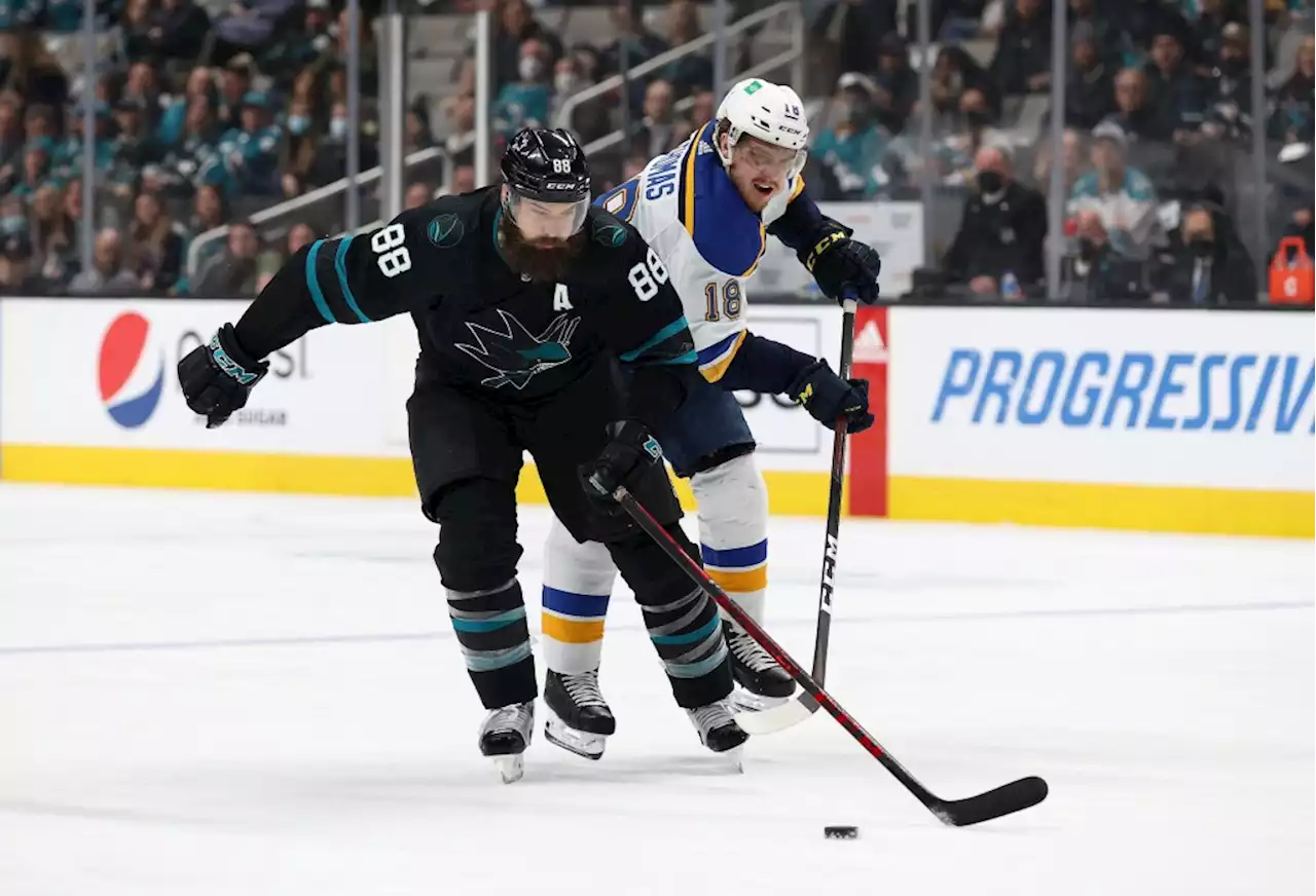 Sharks’ offense stifled by playoff-bound St. Louis Blues