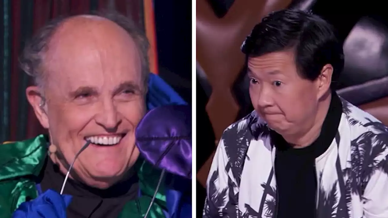 'Masked Singer' Judge Ken Jeong Walks Off Stage as Rudy Giuliani Revealed