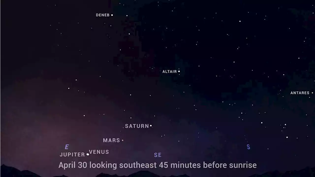 LOOK UP: Four planets can be seen in a line this month