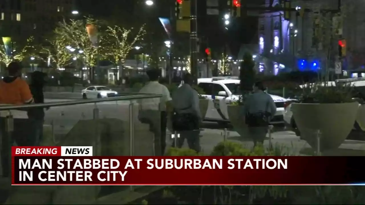 Man stabbed inside Suburban Station Saturday morning