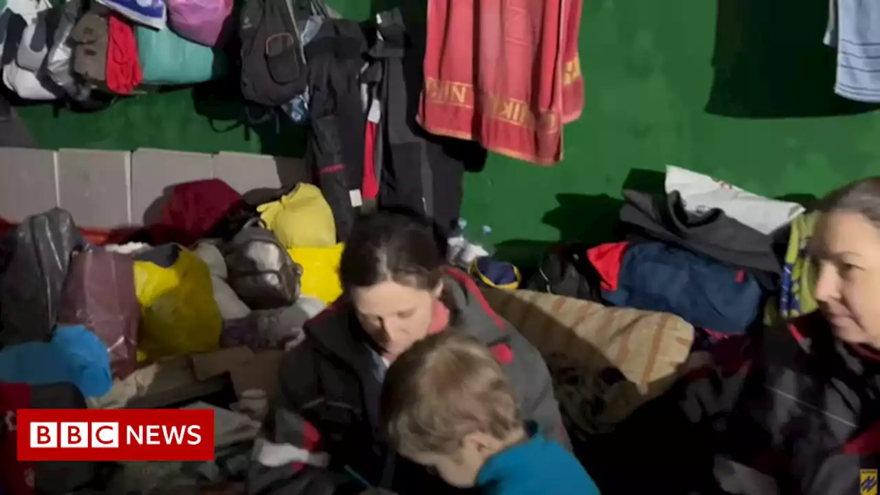 Mariupol steelworks: Video appears to show children in Azovstal bunker