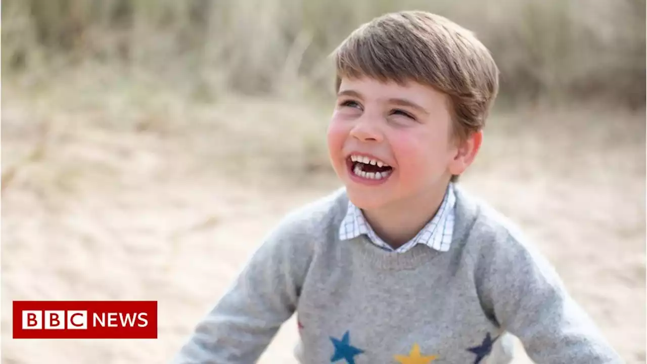 Prince Louis' fourth birthday marked with beach photos