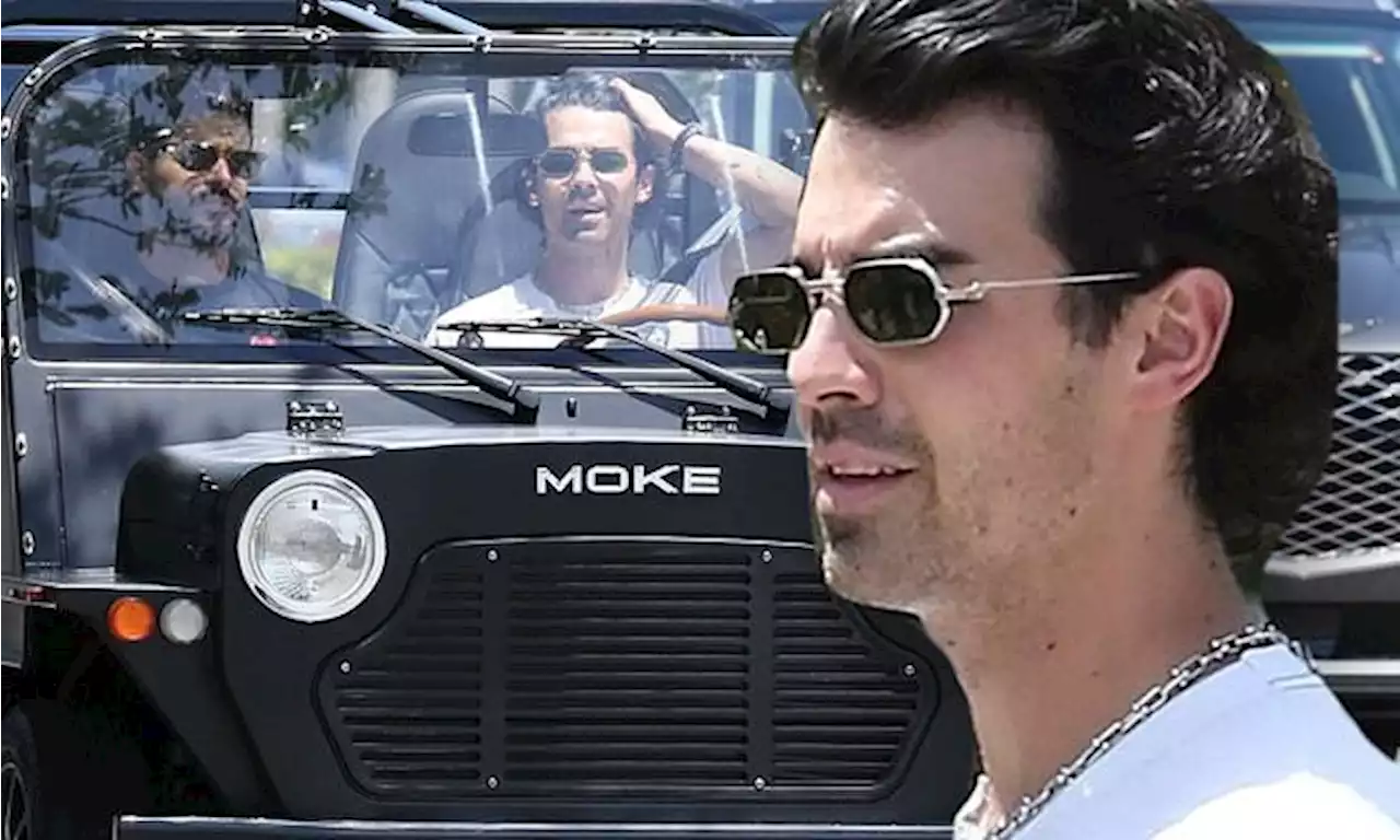 Joe Jonas takes new low speed electric vehicle out for spin in Miami