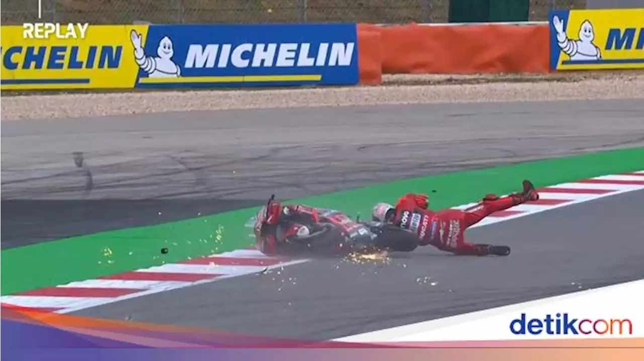 MotoGP Portugal 2022: Bagnaia Crash, Masuk Rumah Sakit