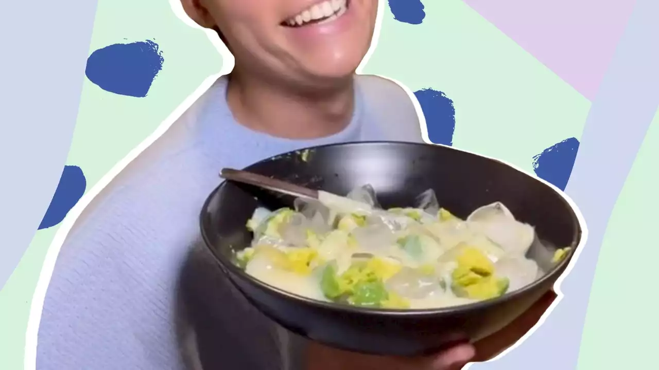 People on TikTok are losing their minds over this dessert of avocado, ice and condensed milk