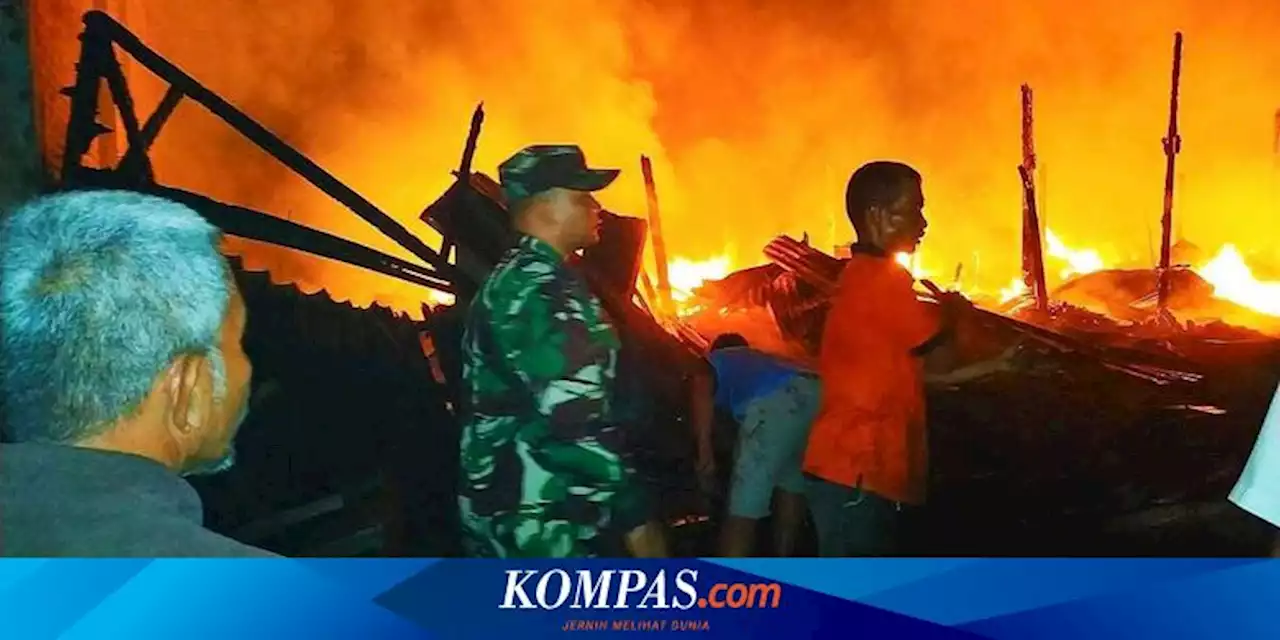 7 Kios Pedagang di Pasar Flamboyan Kampar Ludes Terbakar, Diduga akibat Korsleting