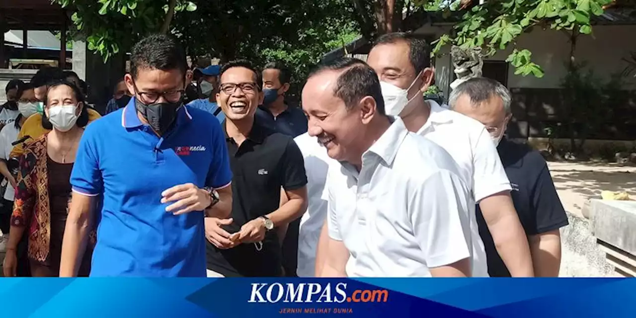 Sandiaga Uno Blusukan ke Kuta Usai Video Viral Bule Kesal pada Pedagang Asongan