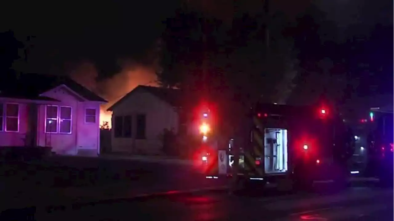 Garage destroyed, two homes damaged after overnight fire, SAFD says