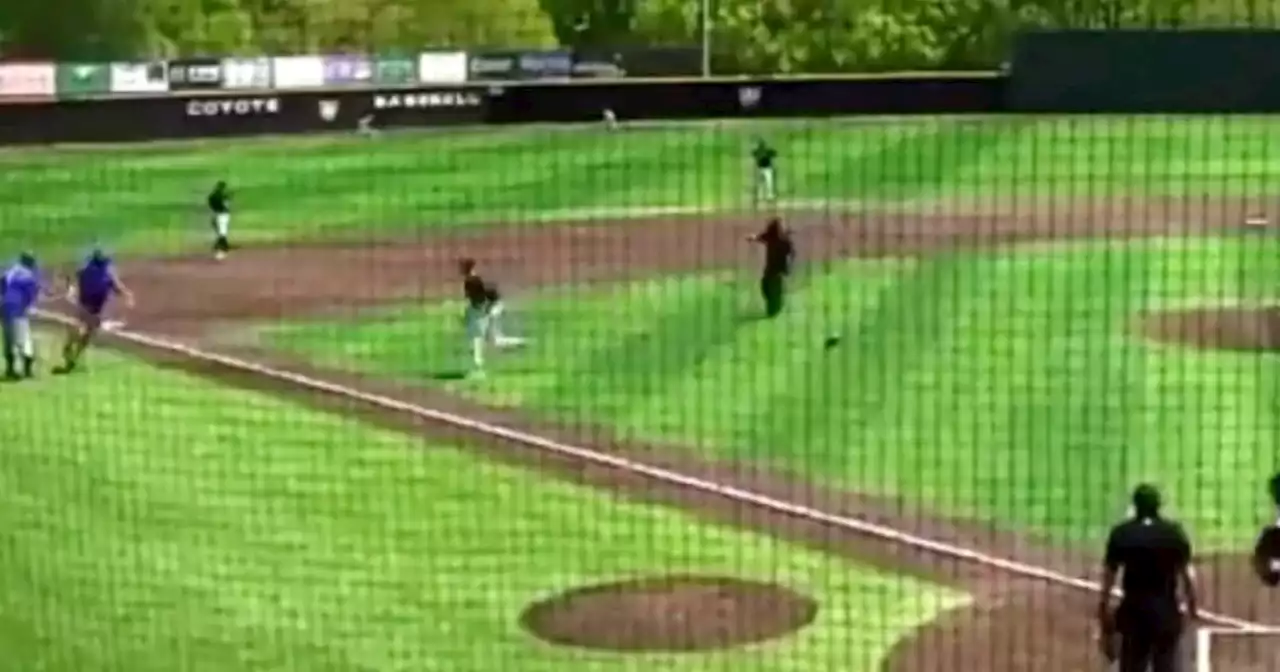 Texas junior college pitcher is no longer with the team after tackling opponent