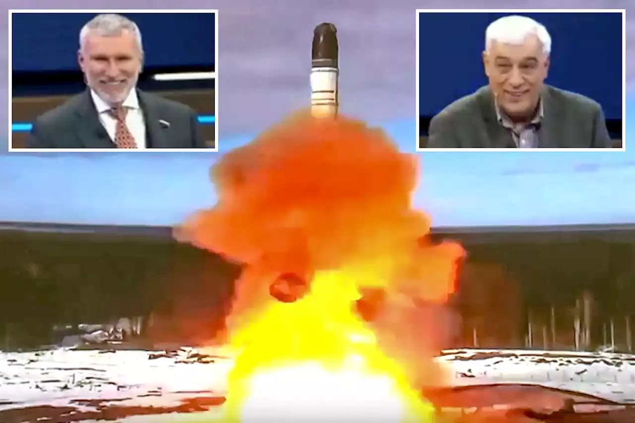 Russian state TV hosts laugh as they discuss firing nuke at New York City